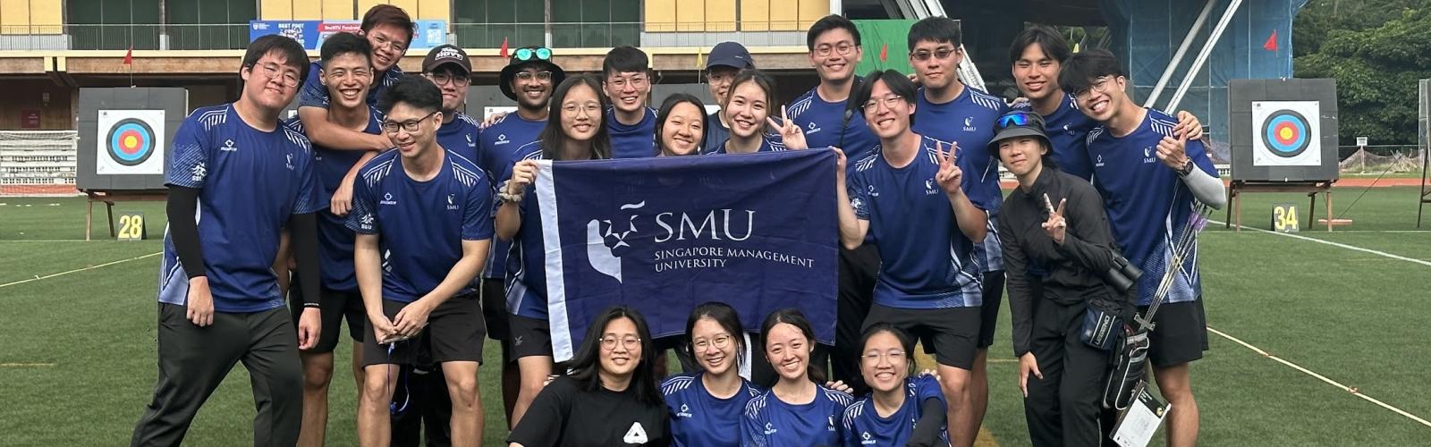 SMU Archery Banner