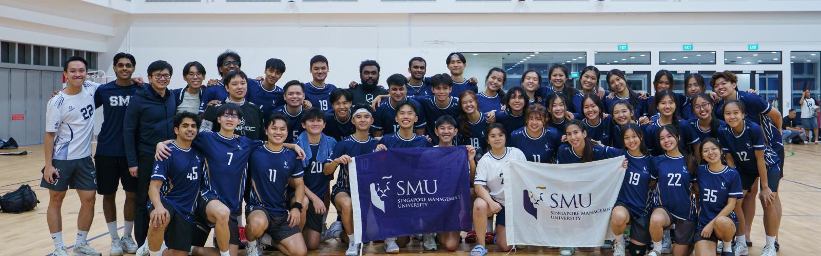 SMU Floorball Banner
