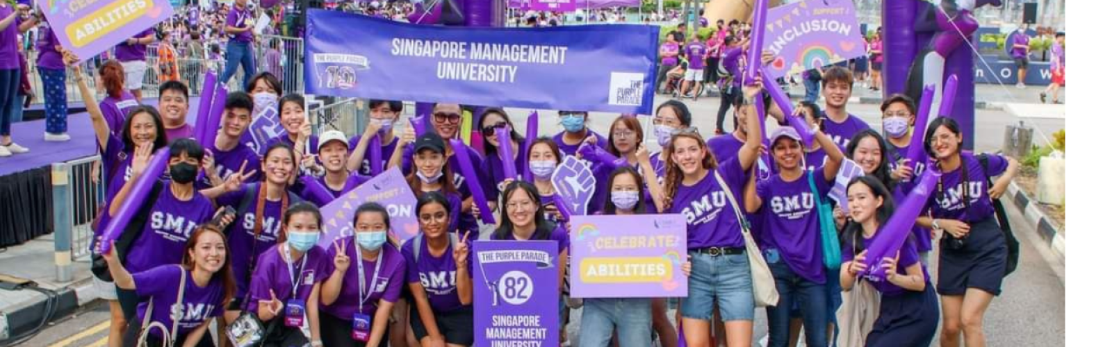 SMU Purple Banner