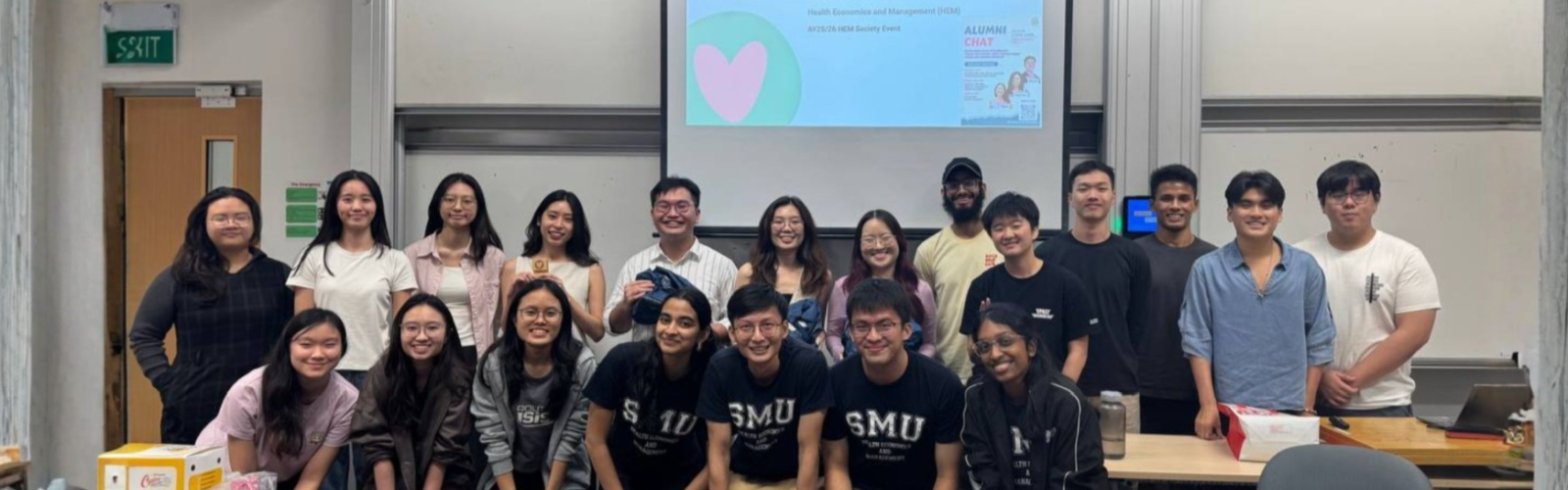 SMU Health Economics and Management Society Banner